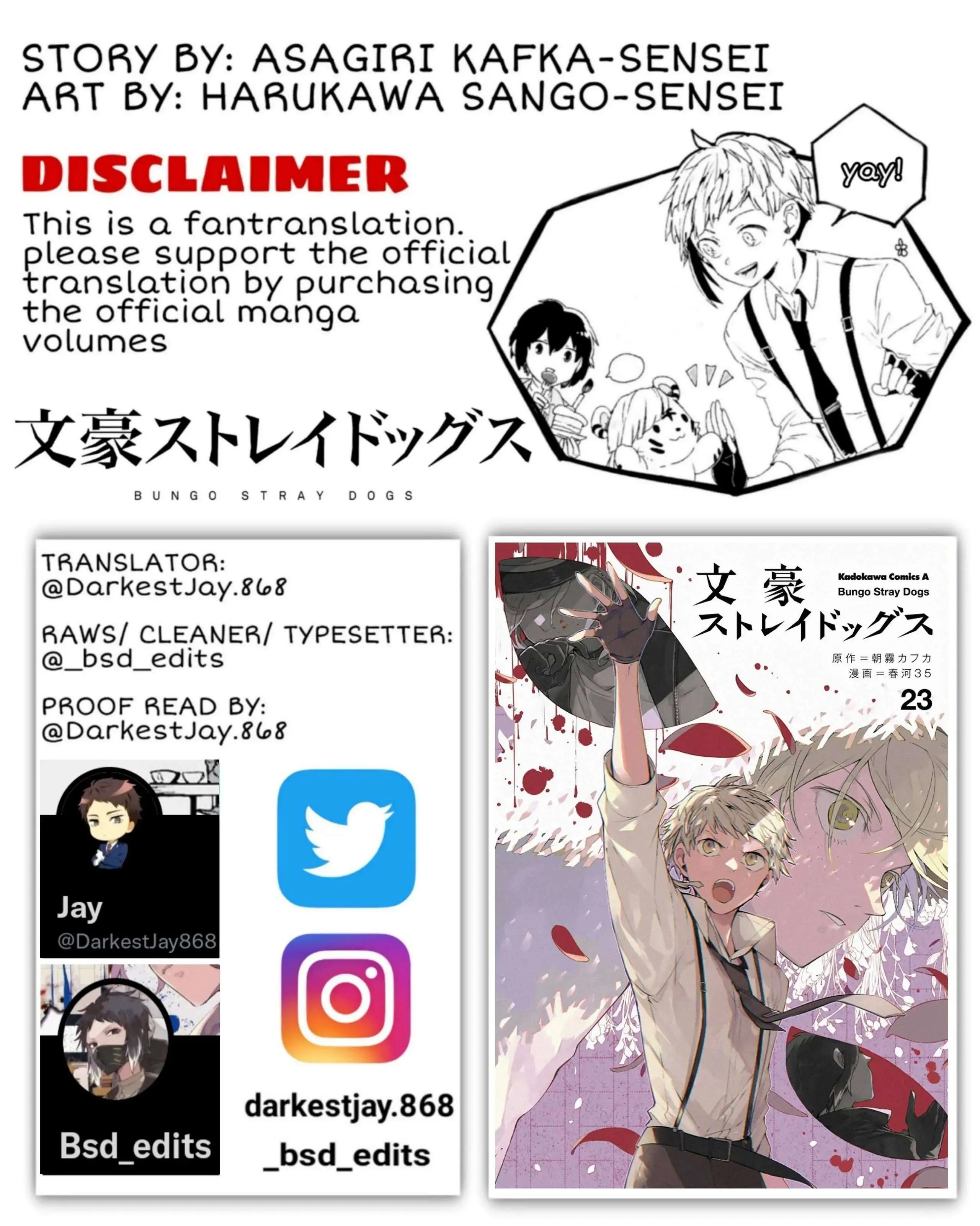 Read Bungou Stray Dogs en Manga Online