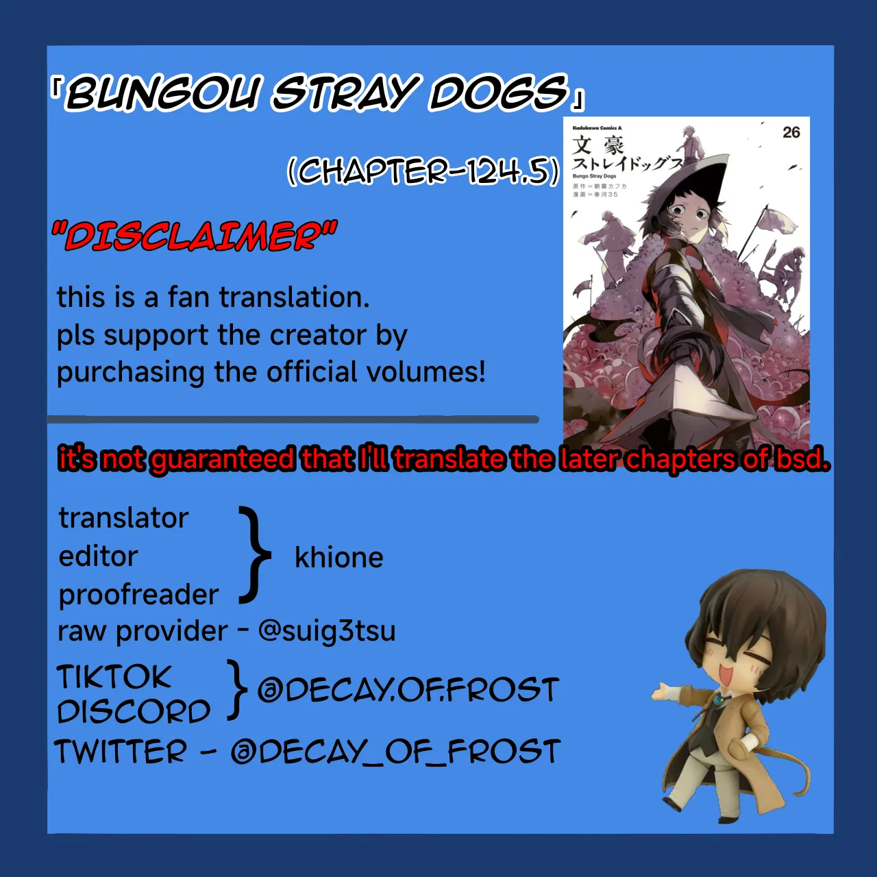 Read Bungou Stray Dogs en Manga Online