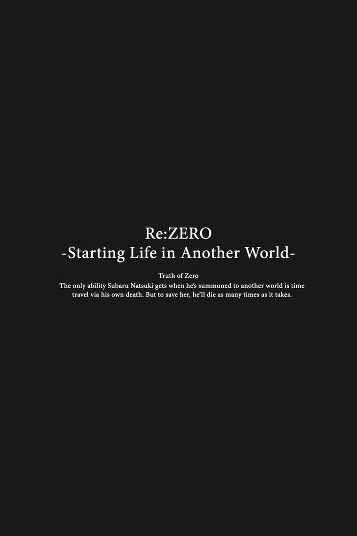 Read Re:Zero  Truth of Zero EN Manga Online