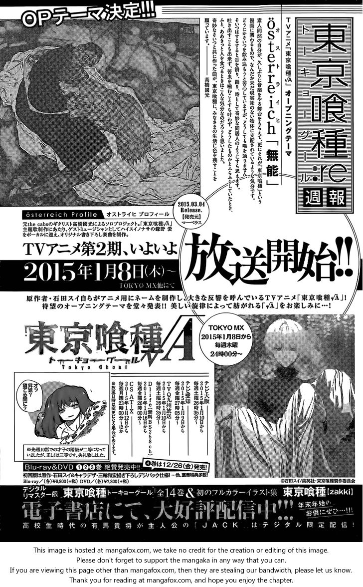Read Tokyo Ghoul re en Manga Online
