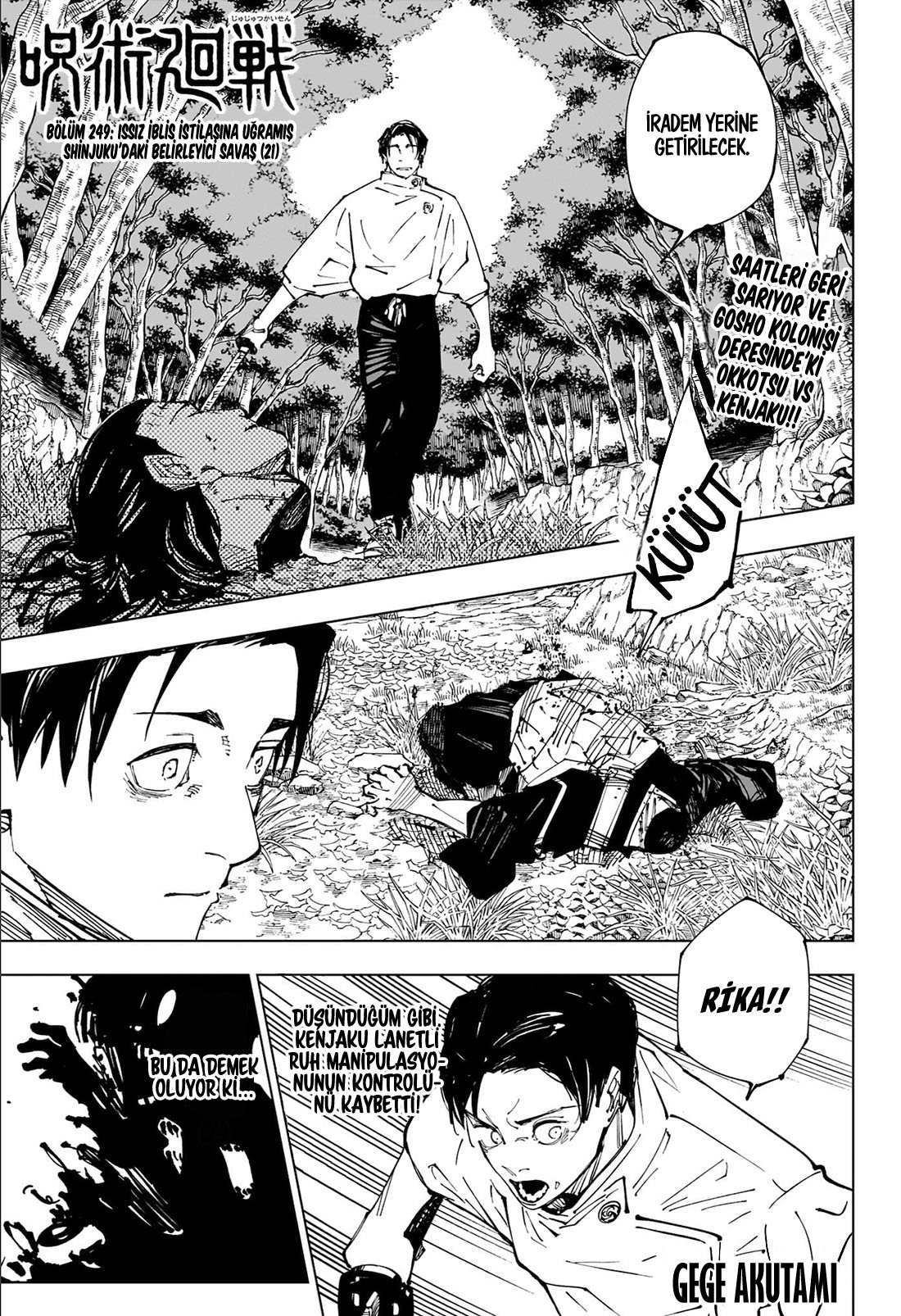 Read Jujutsu Kaisen tr Manga Online