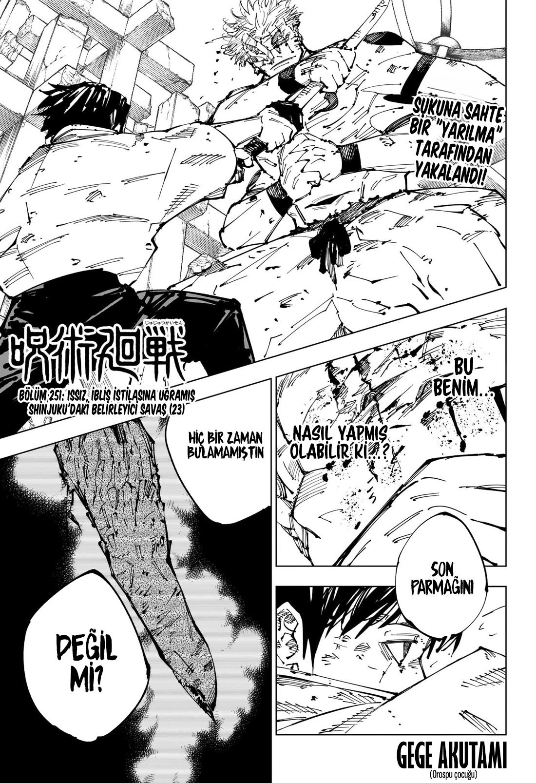 Read Jujutsu Kaisen tr Manga Online