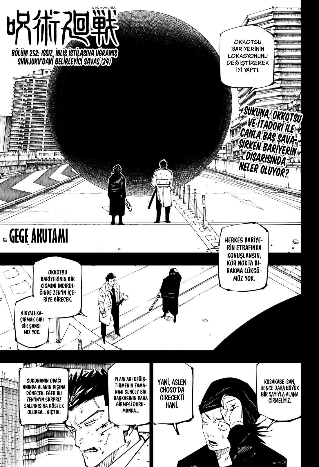 Read Jujutsu Kaisen tr Manga Online